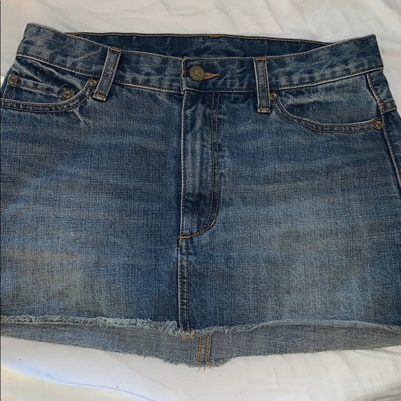 Free People Denim Mini Skirt - Picture 1 of 3